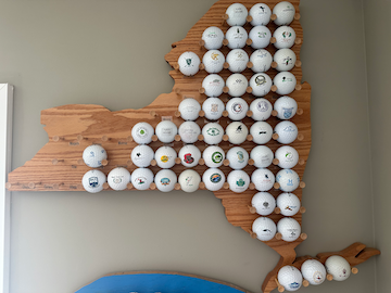 New York State Golf Ball Rack